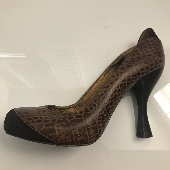 Sam Edelman brown leather heels pumps 8 - Picture 4 of 7